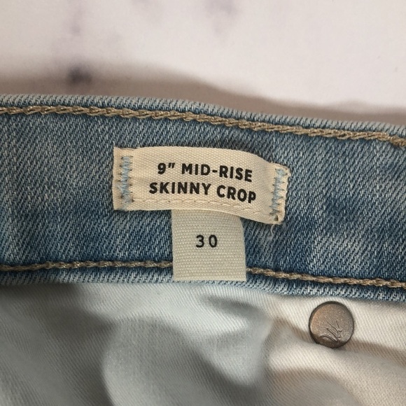 Madewell 9" Mid-rise Skinny Crop, Size 30 - Picture 9 of 16